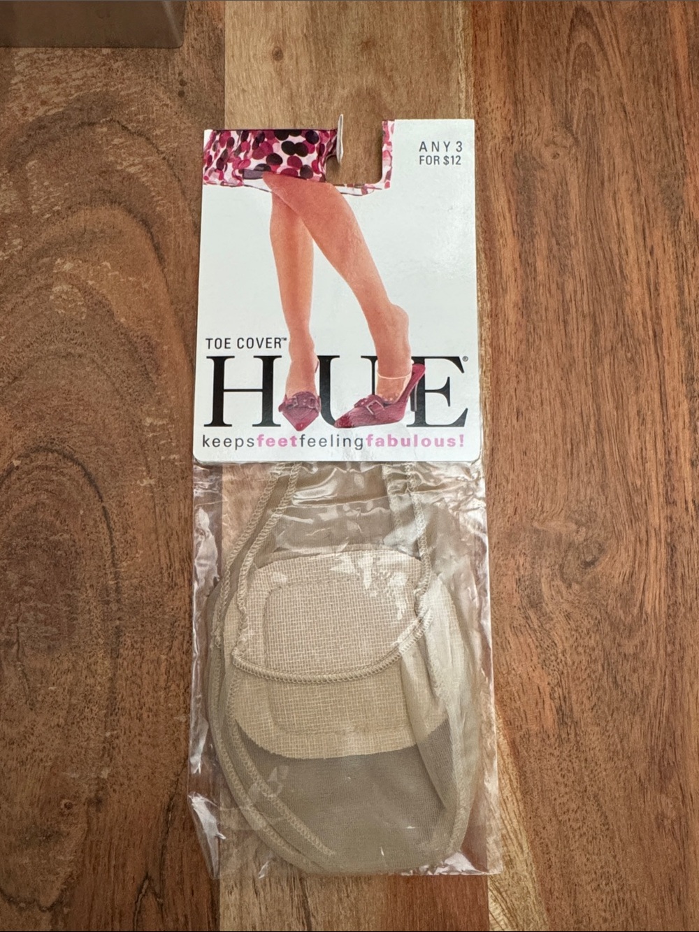 HUE No-Show Toe Covers in Nude